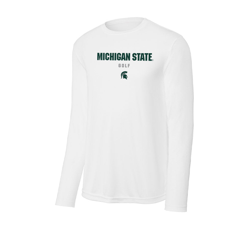Michigan State - NCAA Men's Golf : Pierce Morrissey - Activewear Long Sleeve T-Shirt