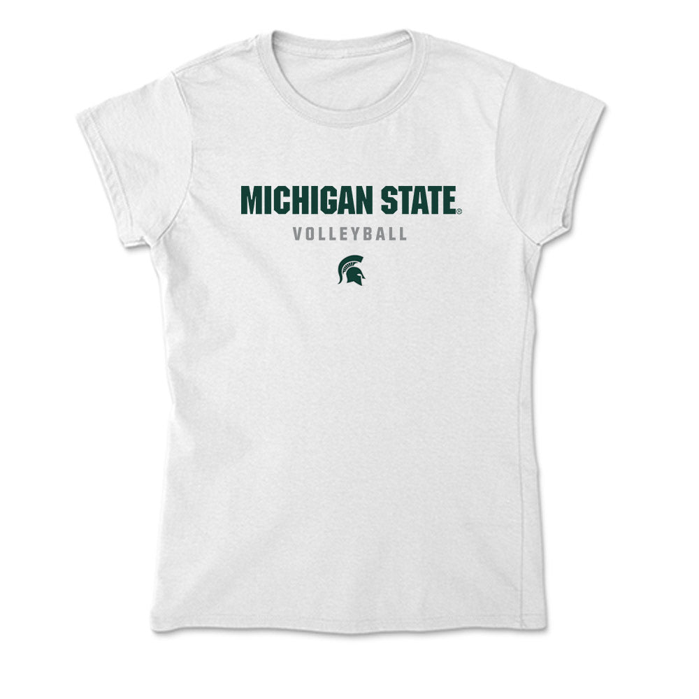 Michigan State - NCAA Women's Volleyball : Carmen Waye - Soft Style Women’s T-Shirt-0
