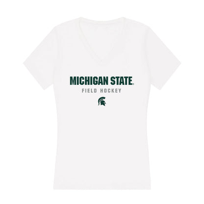 Michigan State - NCAA Women's Field Hockey : Aiden Weinmann - Women's V-Neck T-Shirt-0
