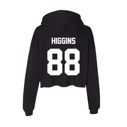 Rutgers - NCAA Football : Michael Higgins - Women's Crop Fleece Hoodie-1