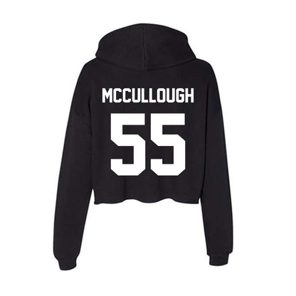 Rutgers - NCAA Men's Lacrosse : Charlie McCullough - Women's Crop Fleece Hoodie-1