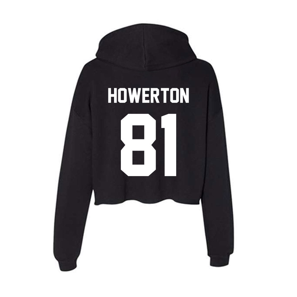 Rutgers - NCAA Football : DJ Howerton - Women's Crop Fleece Hoodie-1