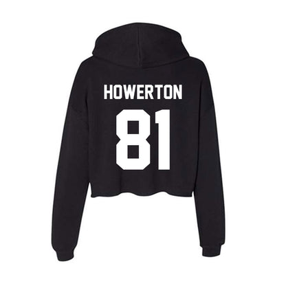 Rutgers - NCAA Football : DJ Howerton - Women's Crop Fleece Hoodie-1