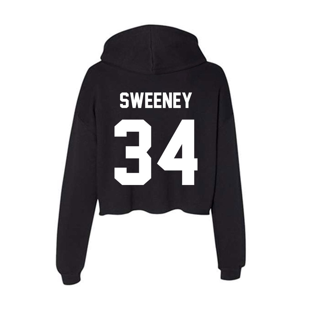 Rutgers - NCAA Baseball : Jack Sweeney - Women's Crop Fleece Hoodie-1