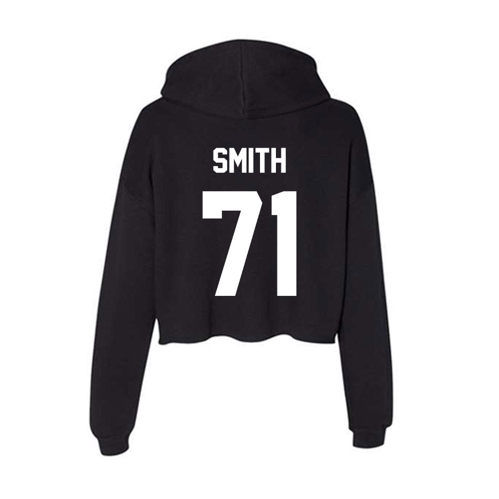 Rutgers - NCAA Football : Jared Smith - Women's Crop Fleece Hoodie-1