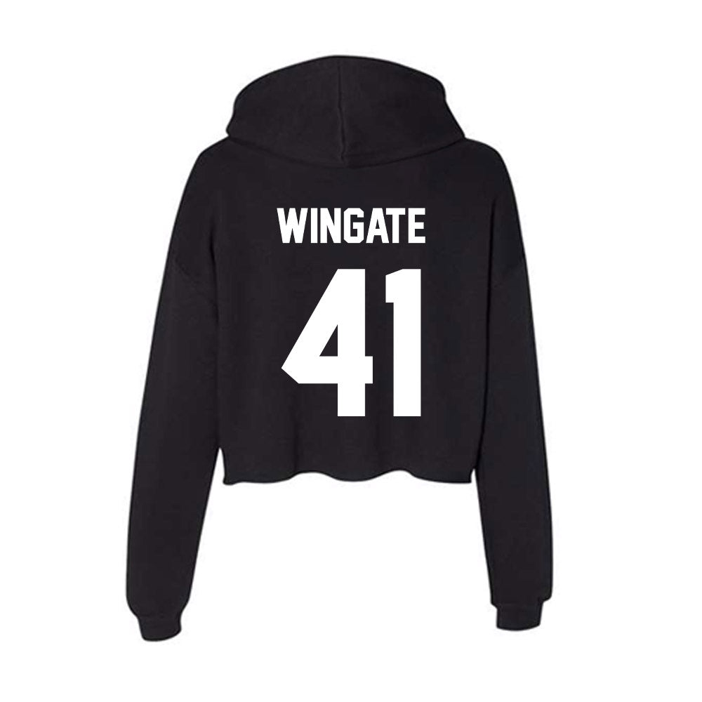 Rutgers - NCAA Football : Riley Wingate - Women's Crop Fleece Hoodie-1