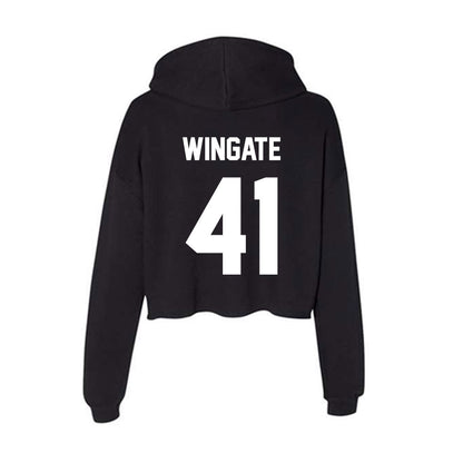 Rutgers - NCAA Football : Riley Wingate - Women's Crop Fleece Hoodie-1
