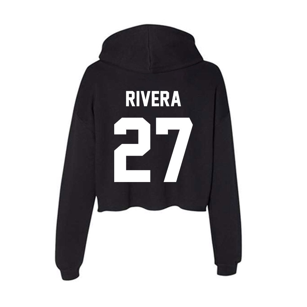 Rutgers - NCAA Baseball : Gabe Rivera - Women's Crop Fleece Hoodie-1