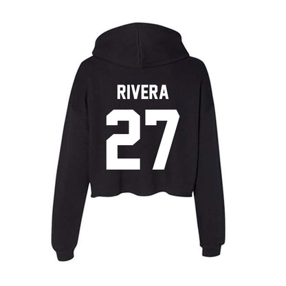 Rutgers - NCAA Baseball : Gabe Rivera - Women's Crop Fleece Hoodie-1