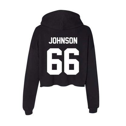 Rutgers - NCAA Football : Donovan Johnson - Women's Crop Fleece Hoodie-1