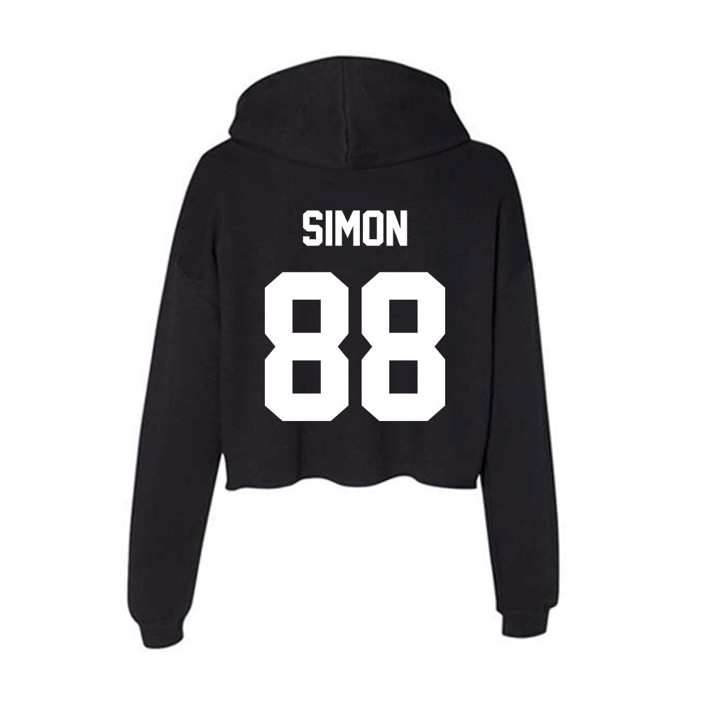 Rutgers - NCAA Football : Jyon Simon - Women's Crop Fleece Hoodie-1