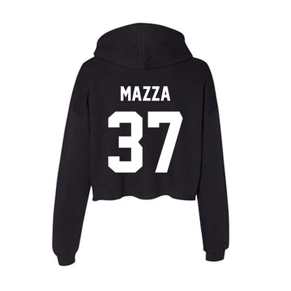 Rutgers - NCAA Baseball : Joe Mazza - Women's Crop Fleece Hoodie-1