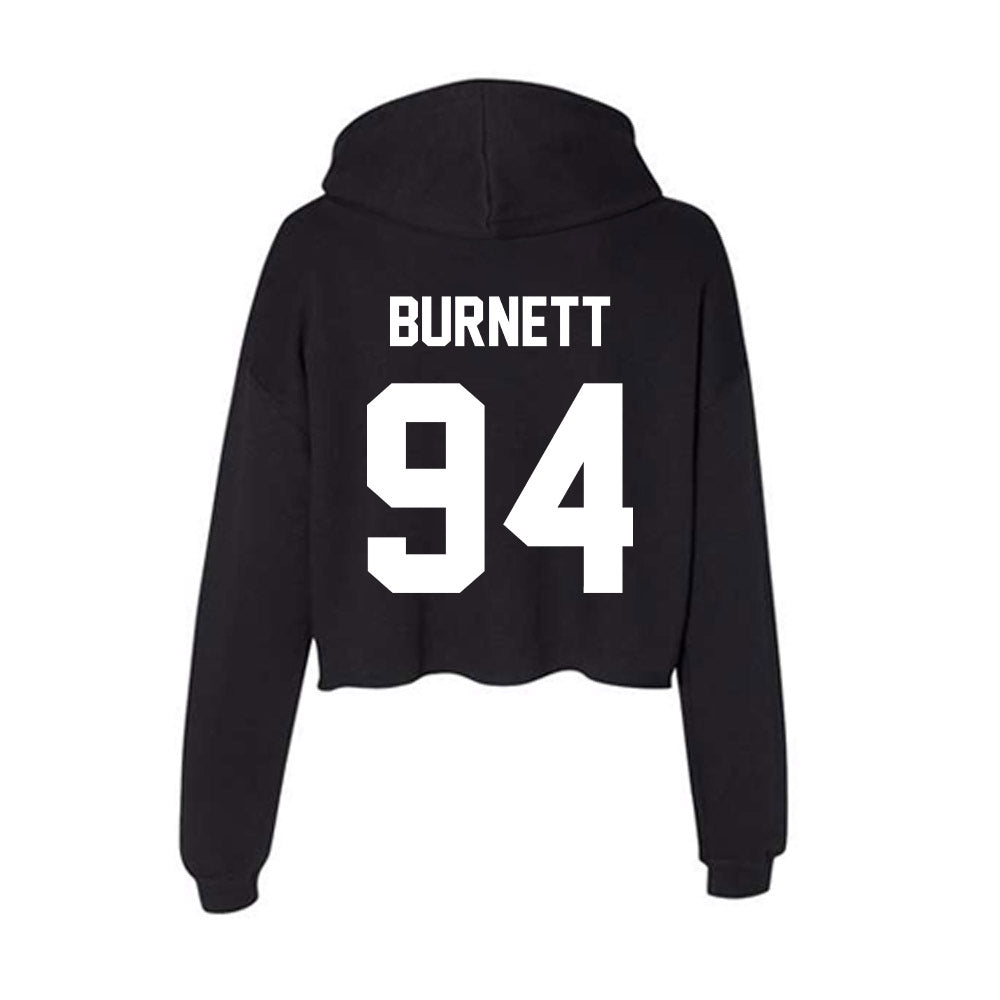 Rutgers - NCAA Football : Jdan Burnett - Women's Crop Fleece Hoodie-1