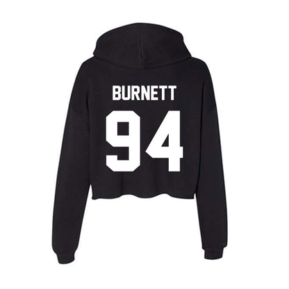 Rutgers - NCAA Football : Jdan Burnett - Women's Crop Fleece Hoodie-1