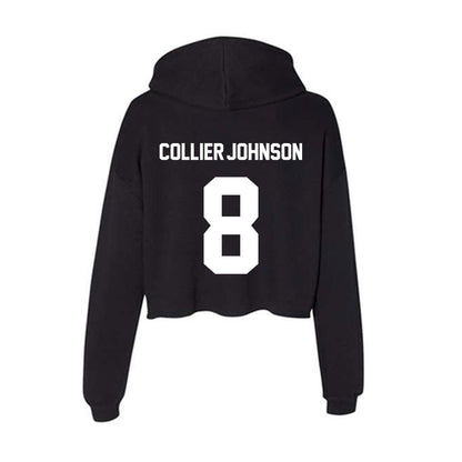 Rutgers - NCAA Football : Wydeek Collier-Johnson - Women's Crop Fleece Hoodie-1