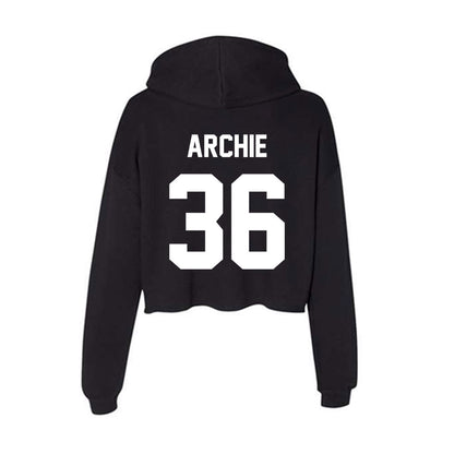 Rutgers - NCAA Football : Kamar Archie - Women's Crop Fleece Hoodie-1