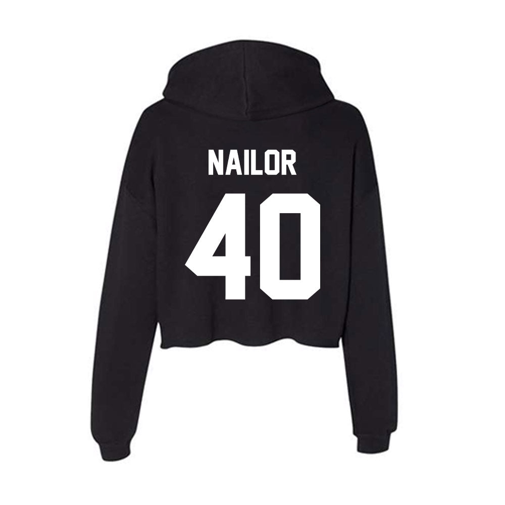 Rutgers - NCAA Baseball : Jager Nailor - Women's Crop Fleece Hoodie-1