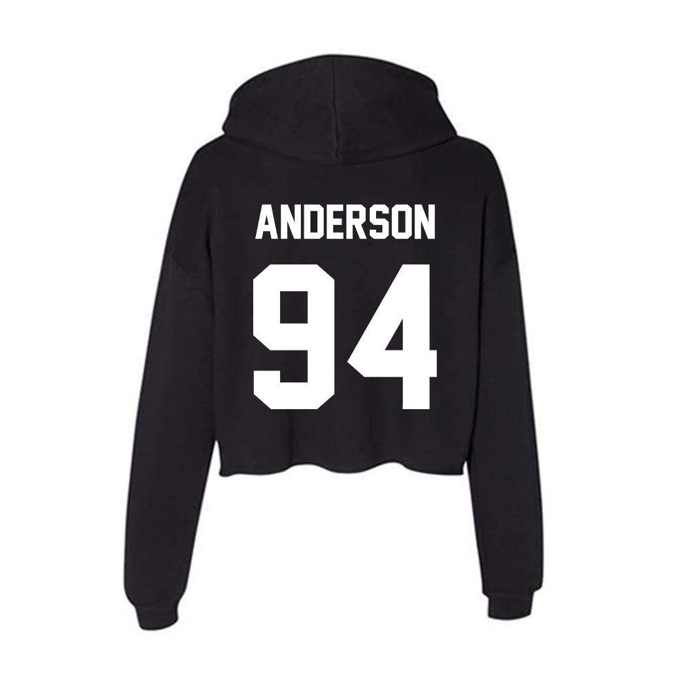 Rutgers - NCAA Football : Jakob Anderson - Women's Crop Fleece Hoodie-1