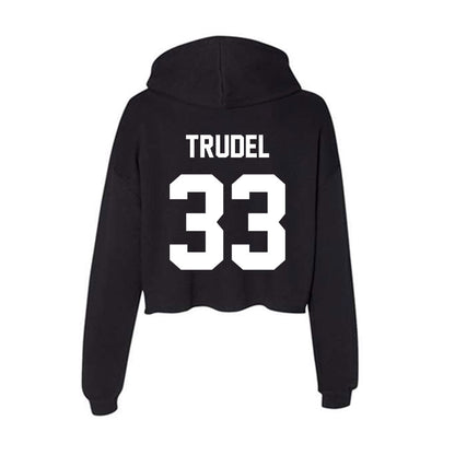 Rutgers - NCAA Softball : Desiree Trudel - Women's Crop Fleece Hoodie-1