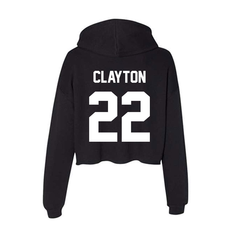 Rutgers - NCAA Football : Michael Clayton - Women's Crop Fleece Hoodie-1