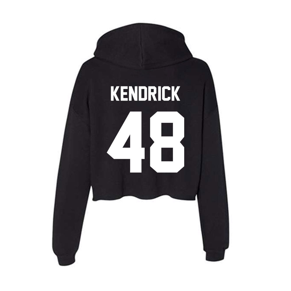 Rutgers - NCAA Baseball : Thomas Kendrick - Women's Crop Fleece Hoodie-1