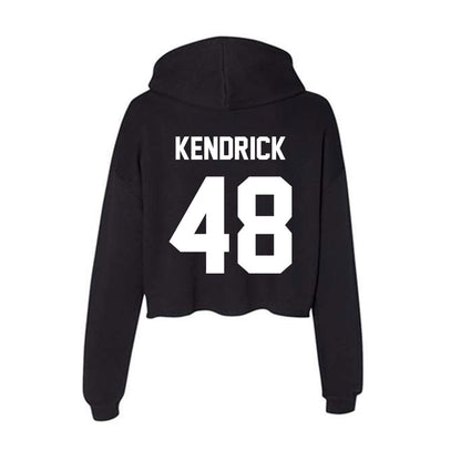 Rutgers - NCAA Baseball : Thomas Kendrick - Women's Crop Fleece Hoodie-1