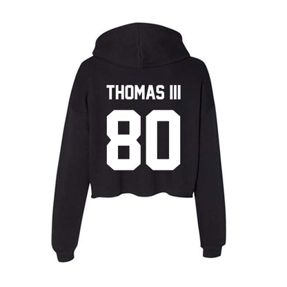 Rutgers - NCAA Football : Michael Thomas III - Women's Crop Fleece Hoodie-1