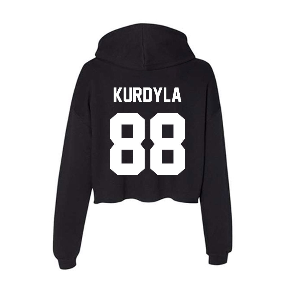 Rutgers - NCAA Men's Lacrosse : Colin Kurdyla - Women's Crop Fleece Hoodie-1