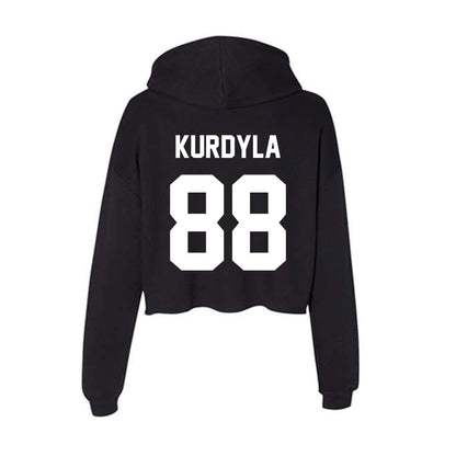 Rutgers - NCAA Men's Lacrosse : Colin Kurdyla - Women's Crop Fleece Hoodie-1