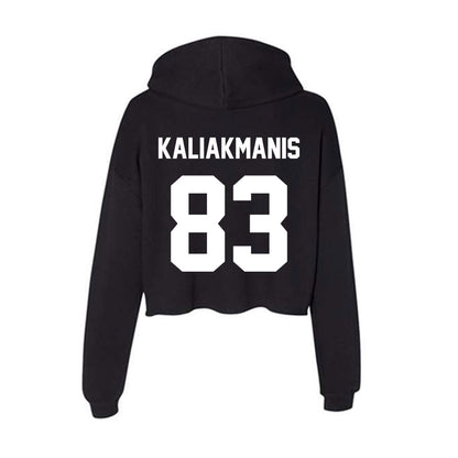 Rutgers - NCAA Football : Dino Kaliakmanis - Women's Crop Fleece Hoodie-1
