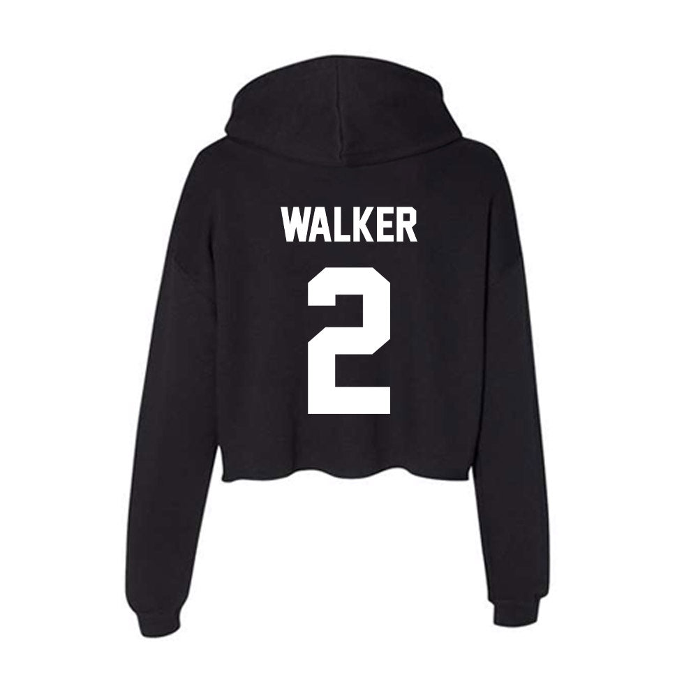 Rutgers - NCAA Football : Moses Walker - Women's Crop Fleece Hoodie-1