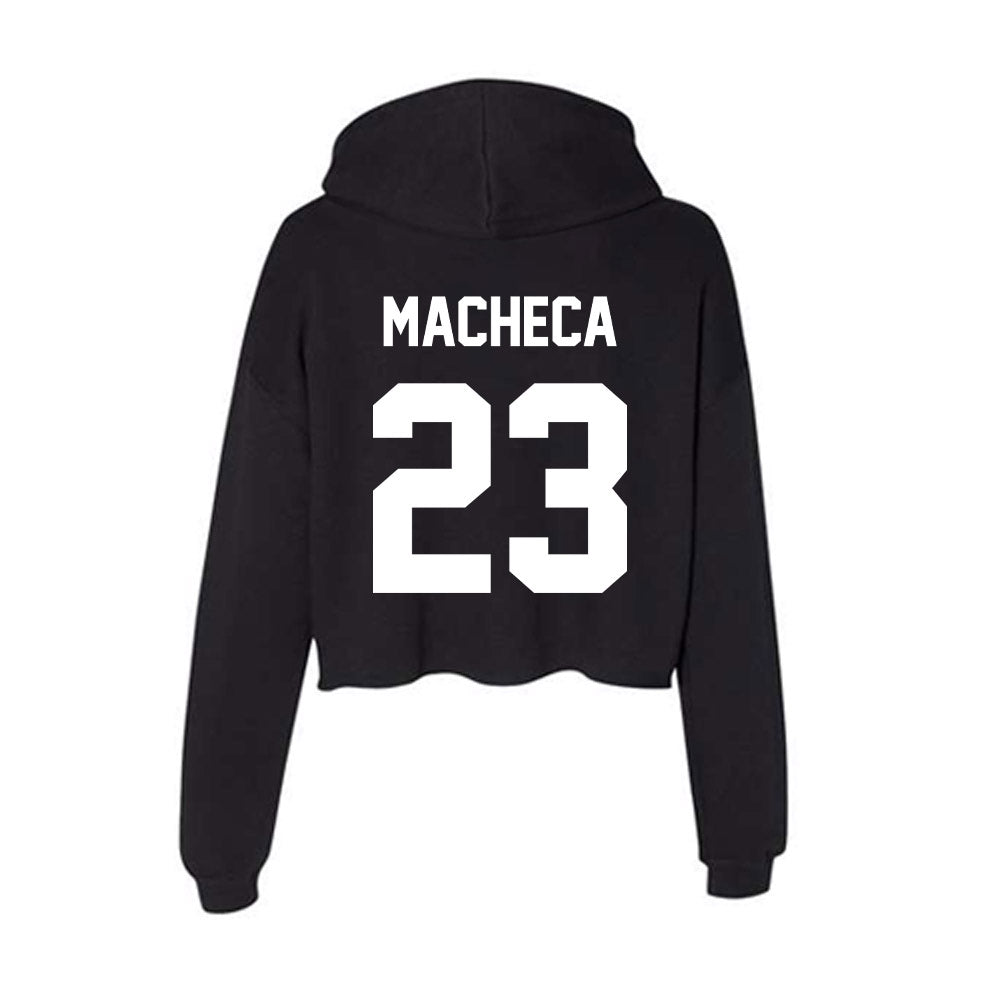 Rutgers - NCAA Men's Lacrosse : Andrew Macheca - Women's Crop Fleece Hoodie-1