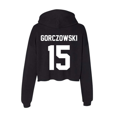 Rutgers - NCAA Men's Soccer : Simon Gorczowski - Women's Crop Fleece Hoodie-1