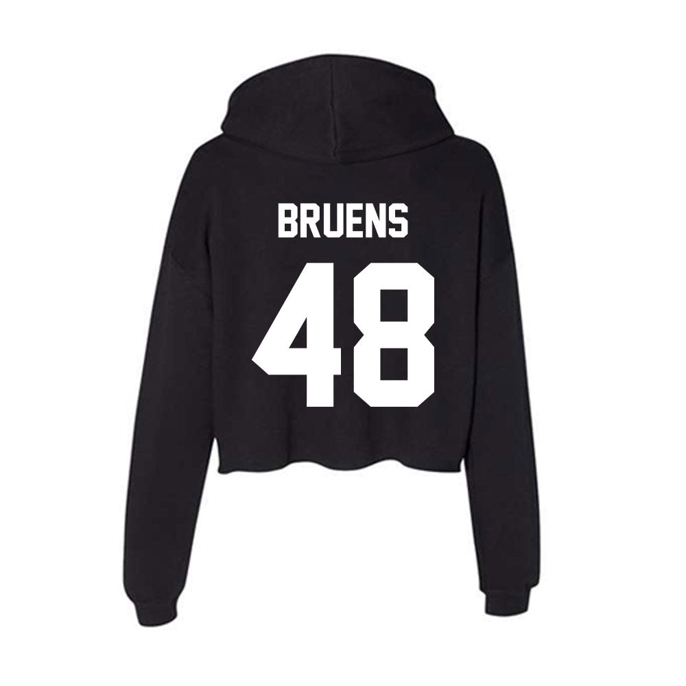 Rutgers - NCAA Football : Raedyn Bruens - Women's Crop Fleece Hoodie-1