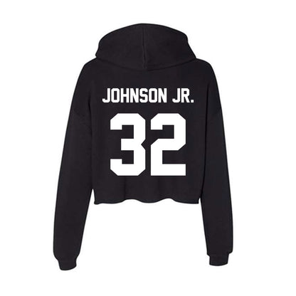 Rutgers - NCAA Football : RJ Johnson Jr. - Women's Crop Fleece Hoodie-1