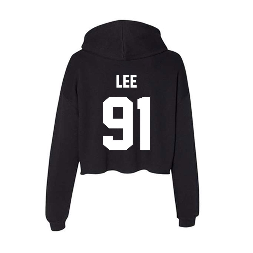 Rutgers - NCAA Football : Jaedin Lee - Women's Crop Fleece Hoodie-1