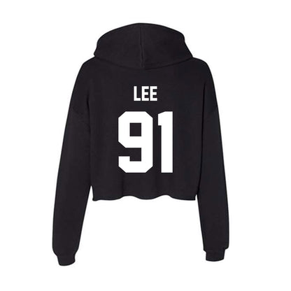 Rutgers - NCAA Football : Jaedin Lee - Women's Crop Fleece Hoodie-1