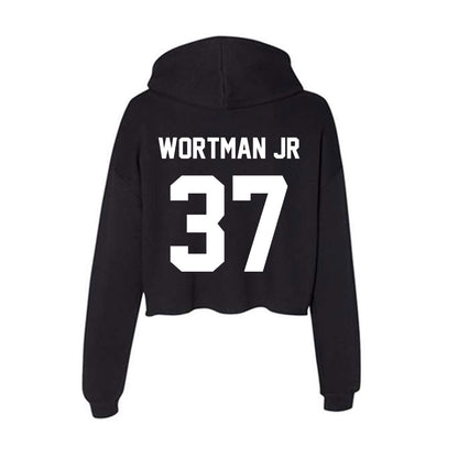 Rutgers - NCAA Football : RJ Wortman Jr - Women's Crop Fleece Hoodie-1