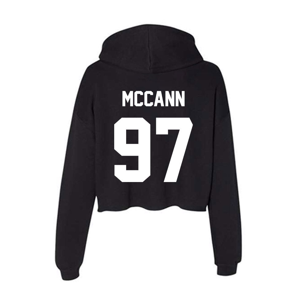Rutgers - NCAA Football : Riley McCann - Women's Crop Fleece Hoodie-1
