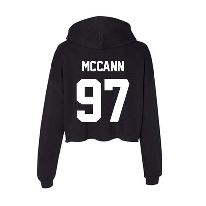 Rutgers - NCAA Football : Riley McCann - Women's Crop Fleece Hoodie-1
