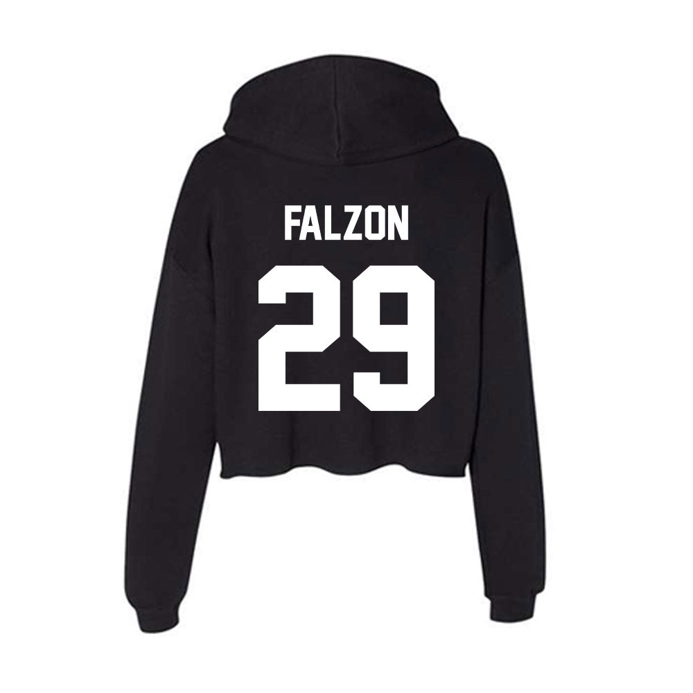 Rutgers - NCAA Men's Lacrosse : Hunter Falzon - Women's Crop Fleece Hoodie-1
