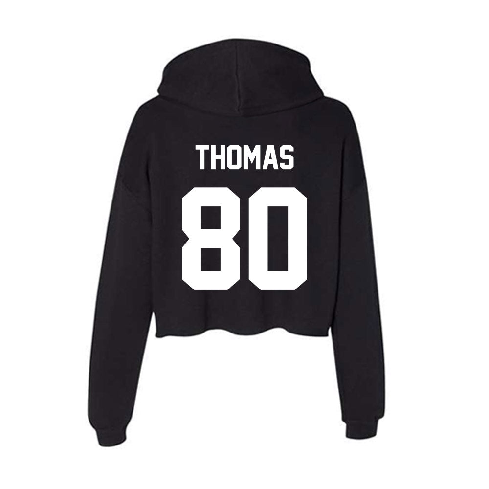 Rutgers - NCAA Football : Michael Thomas - Women's Crop Fleece Hoodie-1