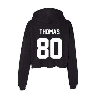 Rutgers - NCAA Football : Michael Thomas - Women's Crop Fleece Hoodie-1