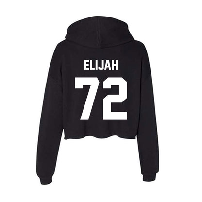 Rutgers - NCAA Football : Jayden Elijah - Women's Crop Fleece Hooded Sweatshirt-1