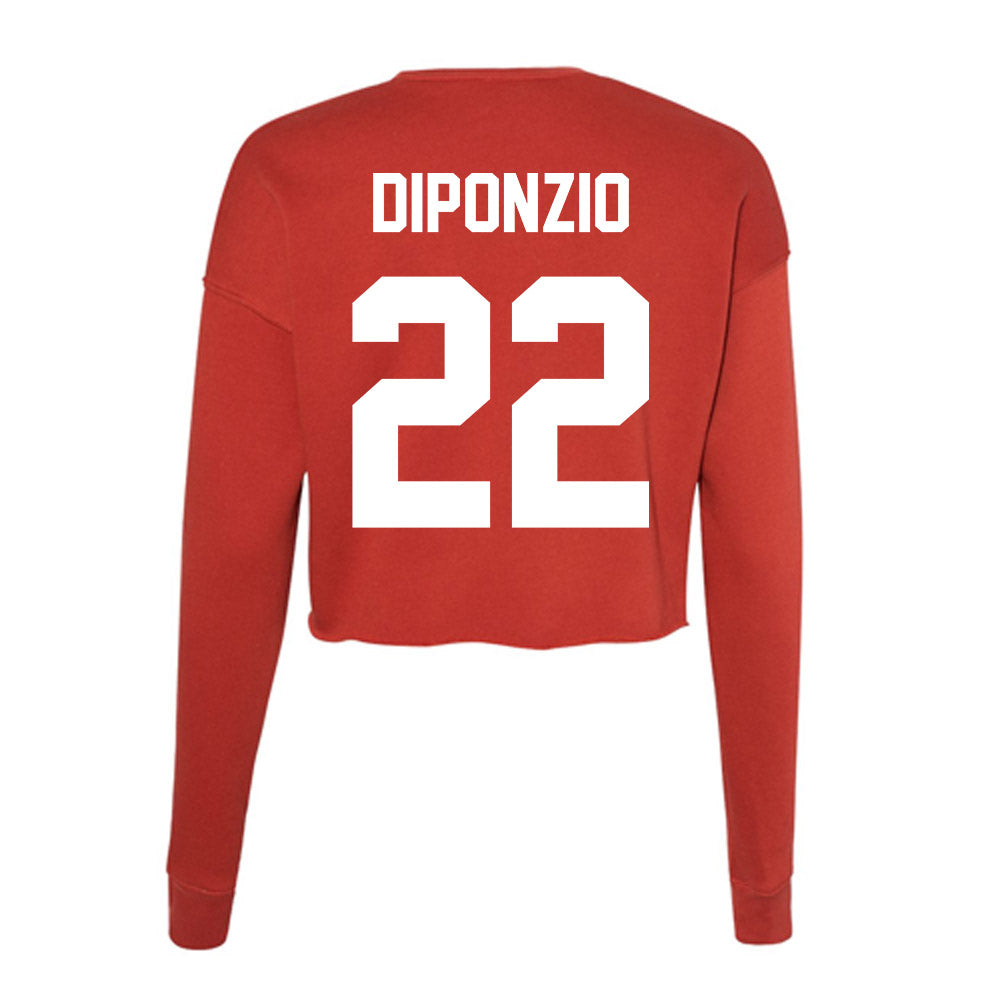 Rutgers - NCAA Men's Soccer : Francesco Diponzio - Women's Cropped Crew Fleece-1