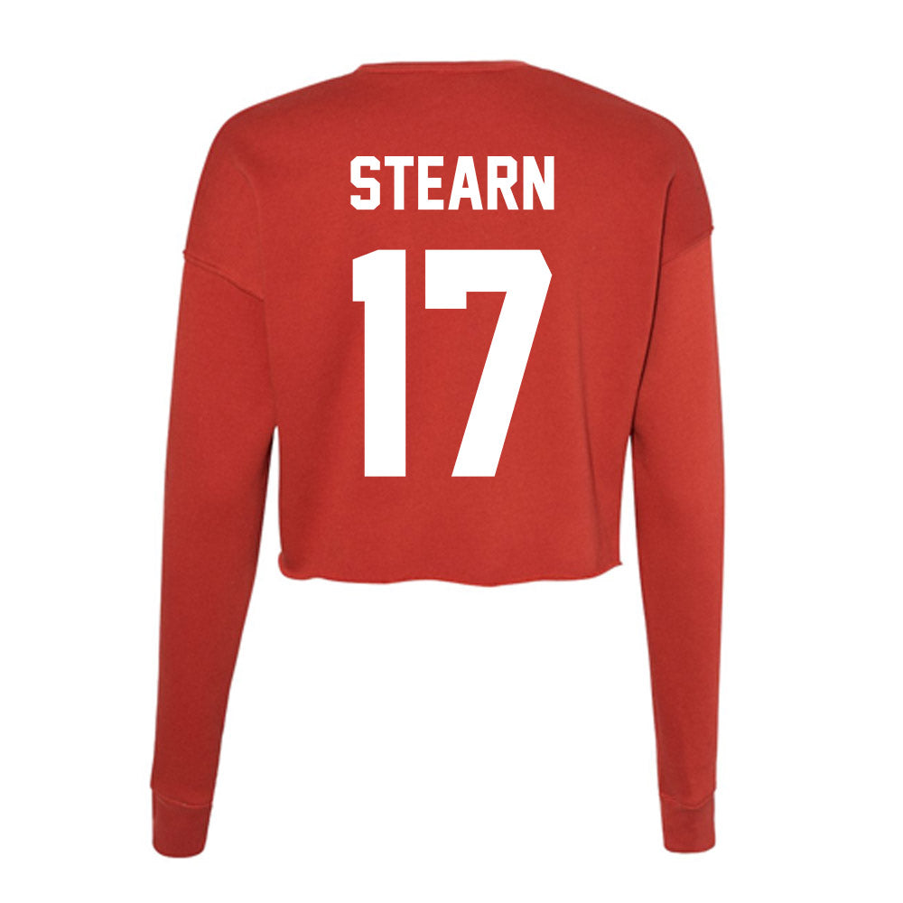 Rutgers - NCAA Football : Xavier Stearn - Women's Cropped Crew Fleece-1