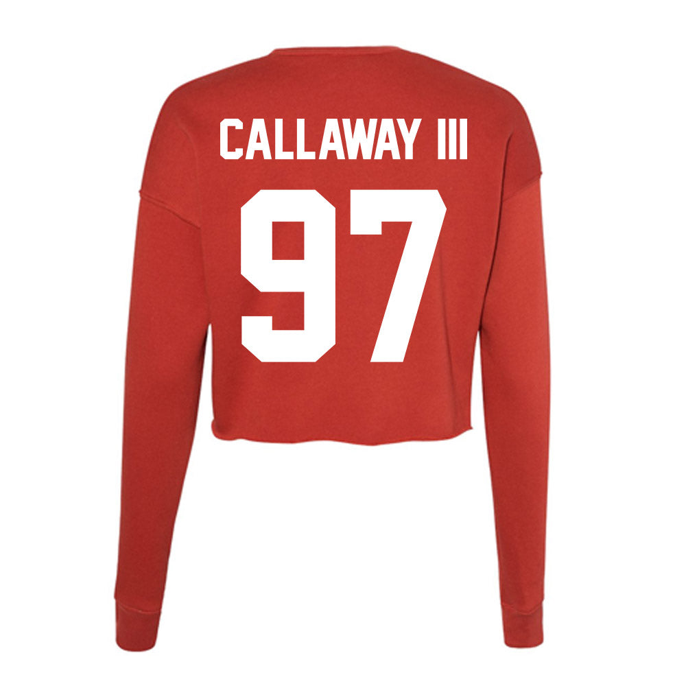 Rutgers - NCAA Football : Rinaldo Callaway III - Women's Cropped Crew Fleece-1