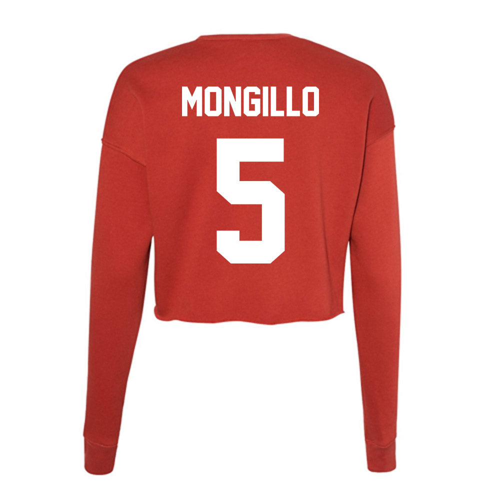 Rutgers - NCAA Men's Lacrosse : Kasey Mongillo - Women's Cropped Crew Fleece-1
