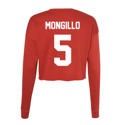Rutgers - NCAA Men's Lacrosse : Kasey Mongillo - Women's Cropped Crew Fleece-1