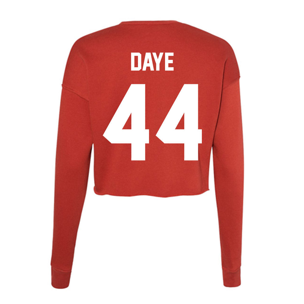 Rutgers - NCAA Women's Basketball : Tara Daye - Women's Cropped Crew Fleece-1